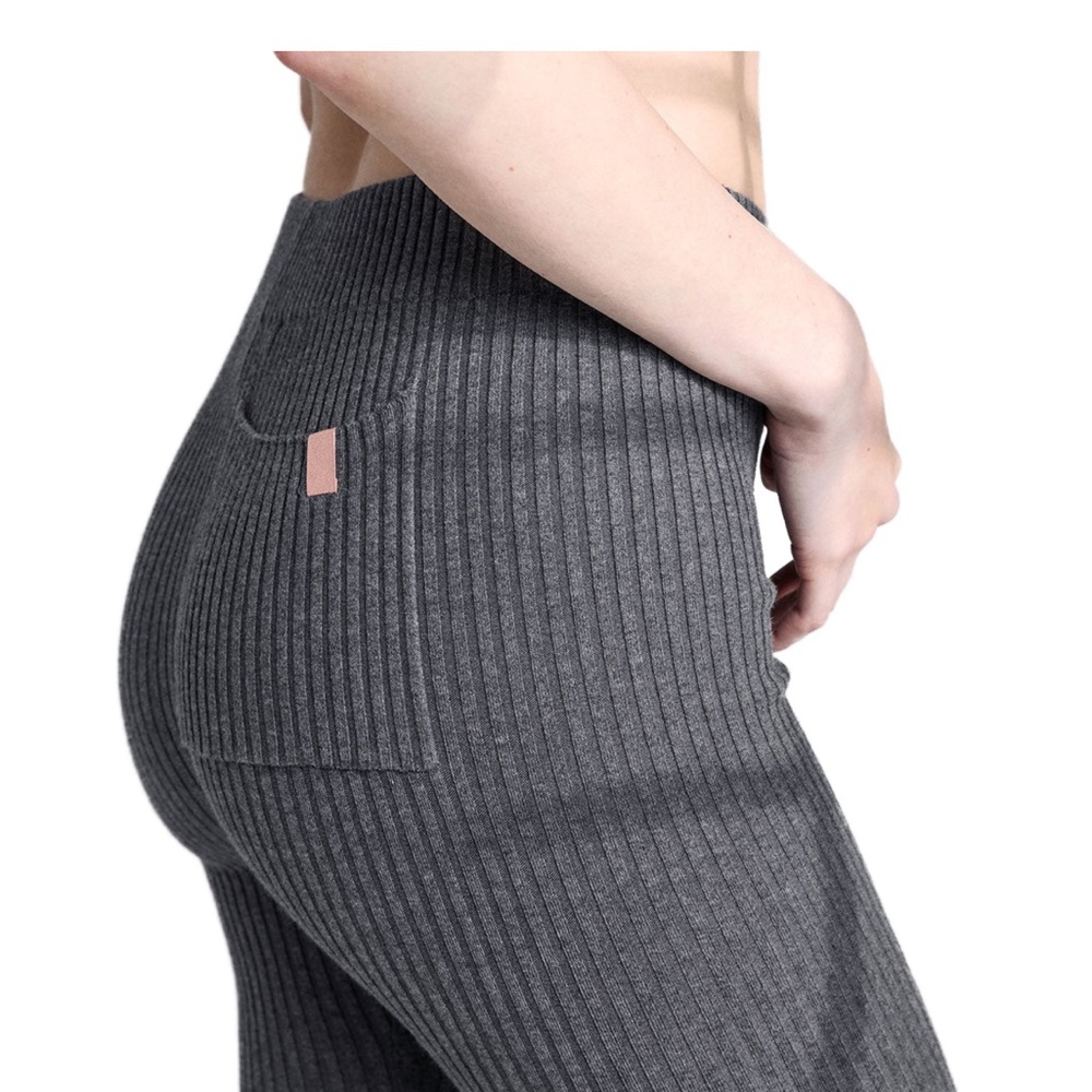 LUNYA COZY COTTON SILK RIBBED LEGGINGS